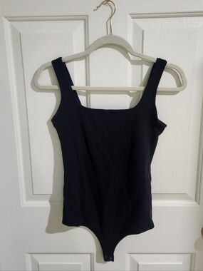 Abercrombie & Fitch Black Square-Neck Bodysuit